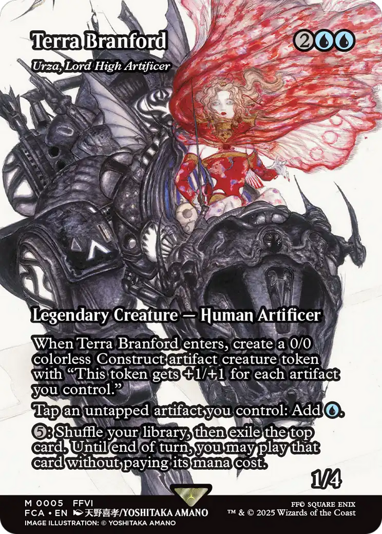 Urza, Lord High Artificer (FCA-005) - FINAL FANTASY: Through the Ages / Terra Branford (Borderless)