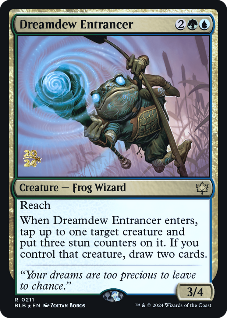 Dreamdew Entrancer (PRE-211S) - Bloomburrow Promos Foil