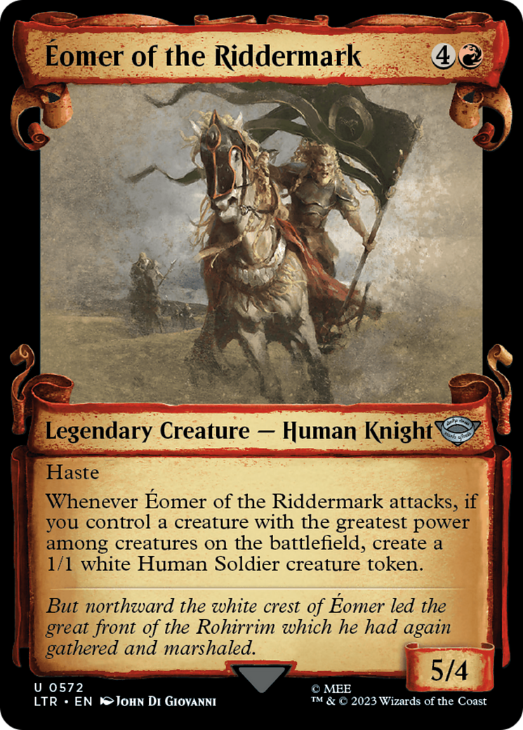 Eomer of the Riddermark (Showcase Scrolls) (LTR-572) - The Lord of the Rings: Tales of Middle-earth: (Showcase)