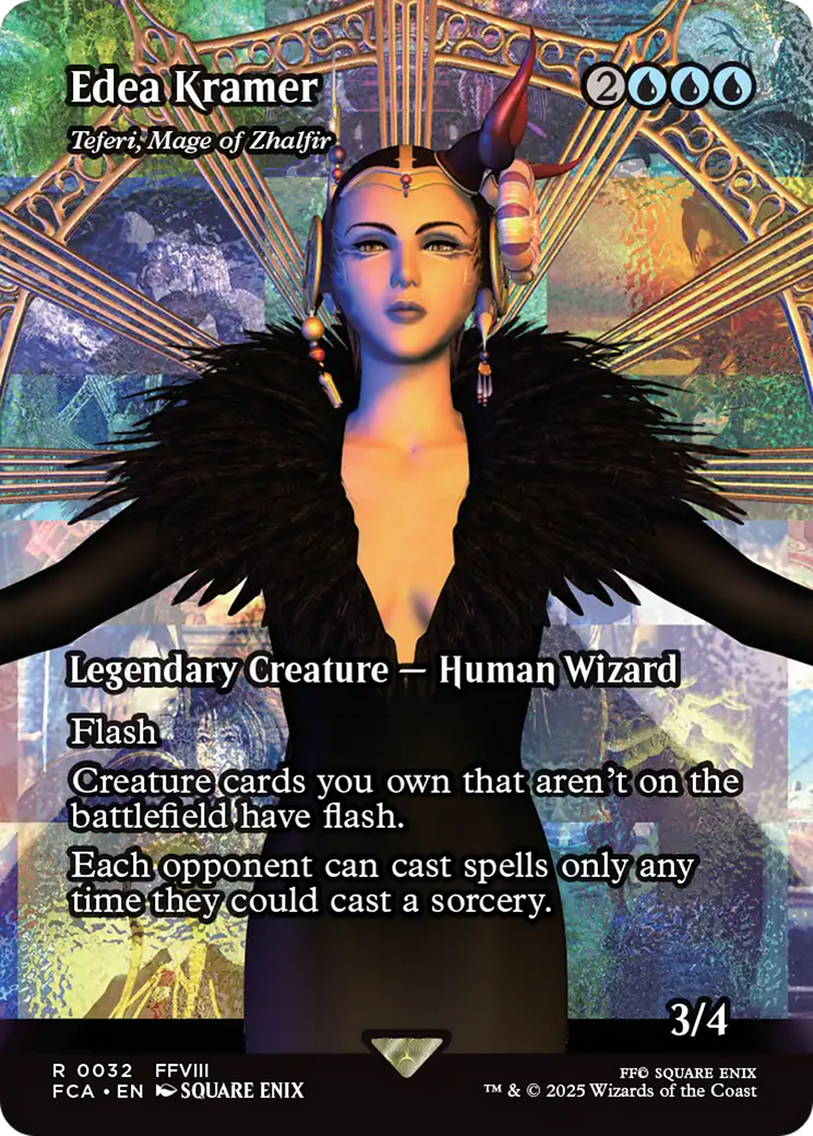 Teferi, Mage of Zhalfir (FCA-032) - FINAL FANTASY: Through the Ages / Edea Kramer (Borderless) Foil