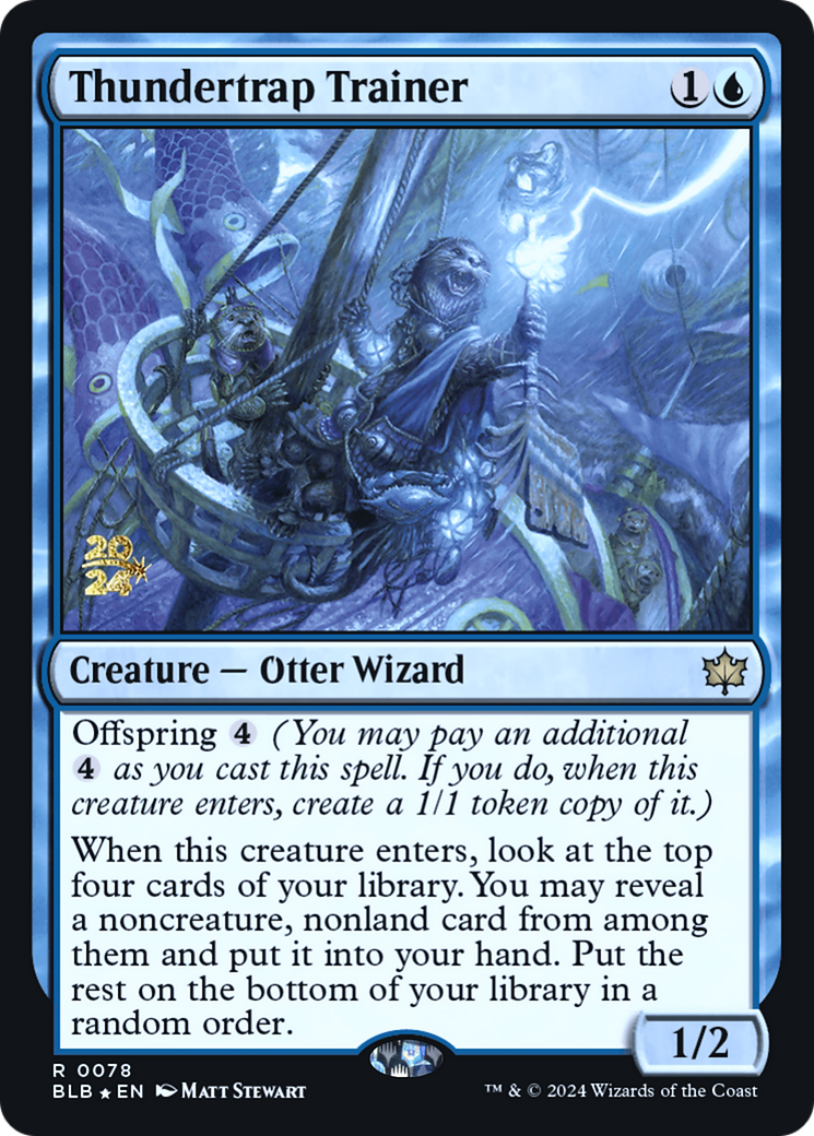 Thundertrap Trainer (PRE-78S) - Bloomburrow Promos Foil
