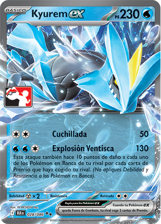 Kyurem ex 028  - Holofoil Prize Pack Series Cards - Double Rare