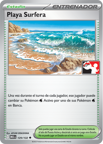 Surfing Beach 129  Prize Pack Series Cards - Uncommon