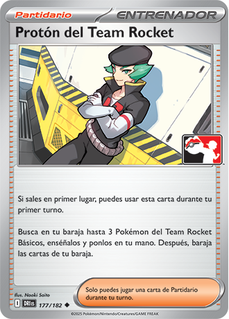 Team Rocket's Proton 177/182  Prize Pack Series Cards - Uncommon