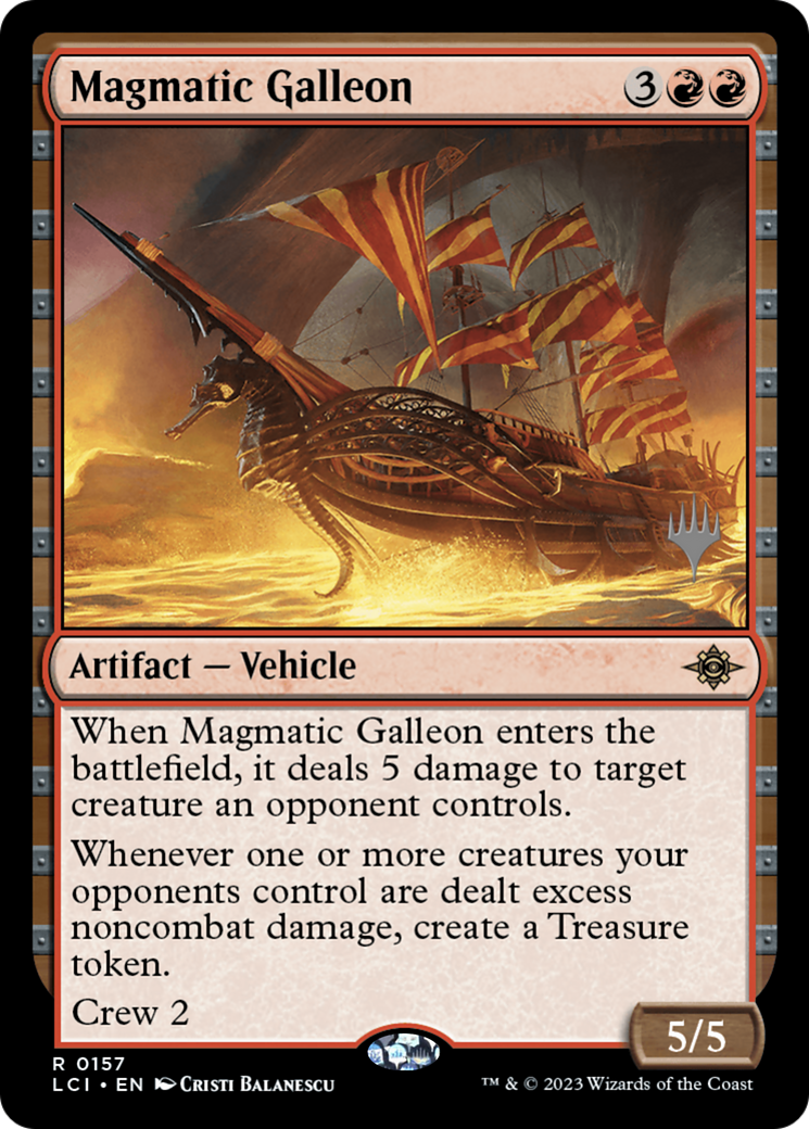 Magmatic Galleon (PPLCI-157P) - The Lost Caverns of Ixalan Promos Foil