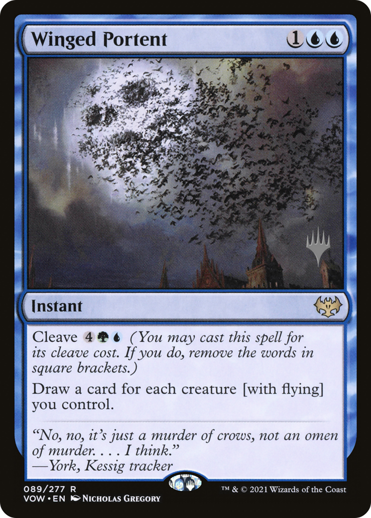 Winged Portent (PPNEO-) - Innistrad: Crimson Vow Promos Foil