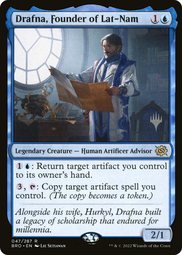 Drafna, Founder of Lat-Nam (PPBRO-47P) - The Brothers' War Promos Foil