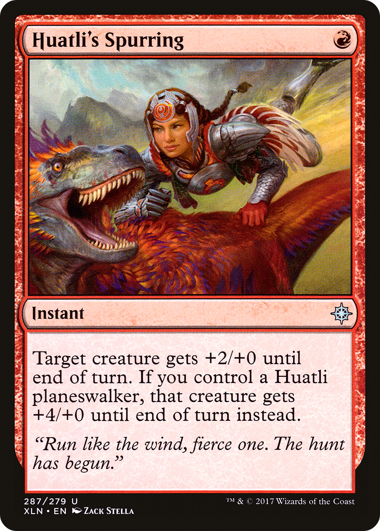 Huatli's Spurring (XLN-287) - Ixalan