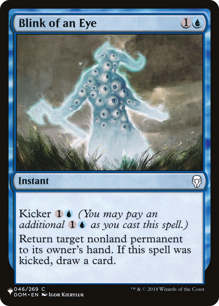 Blink of an Eye (LIST-DOM-46) - The List