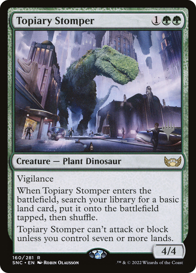 Topiary Stomper (PPSNC-160P) - Streets of New Capenna Promos Foil