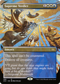 Supreme Verdict (Borderless) (2X2-388) - Double Masters 2022 (Borderless) Foil