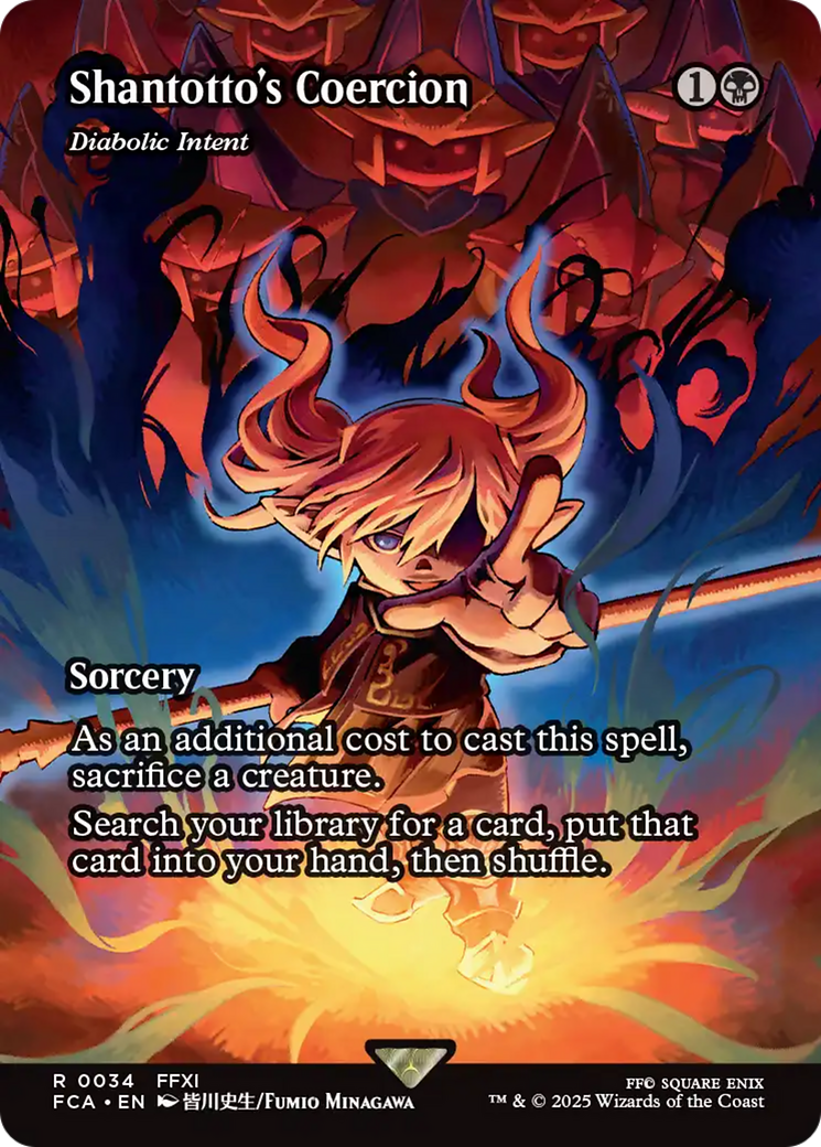 Diabolic Intent (FCA-034) - FINAL FANTASY: Through the Ages / Shantotto's Coercion (Borderless) Foil