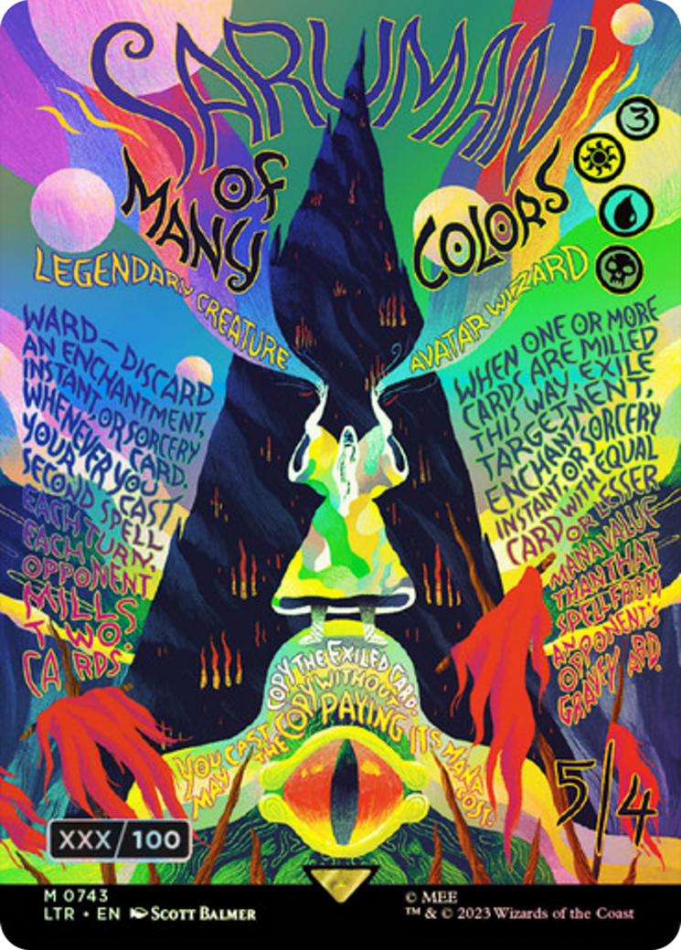 Saruman of Many Colors (LTR-743) - The Lord of the Rings: Tales of Middle-earth (Borderless) Foil