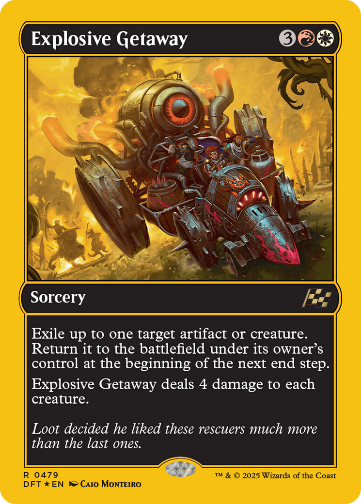 Explosive Getaway (DFT-479) - Aetherdrift Foil