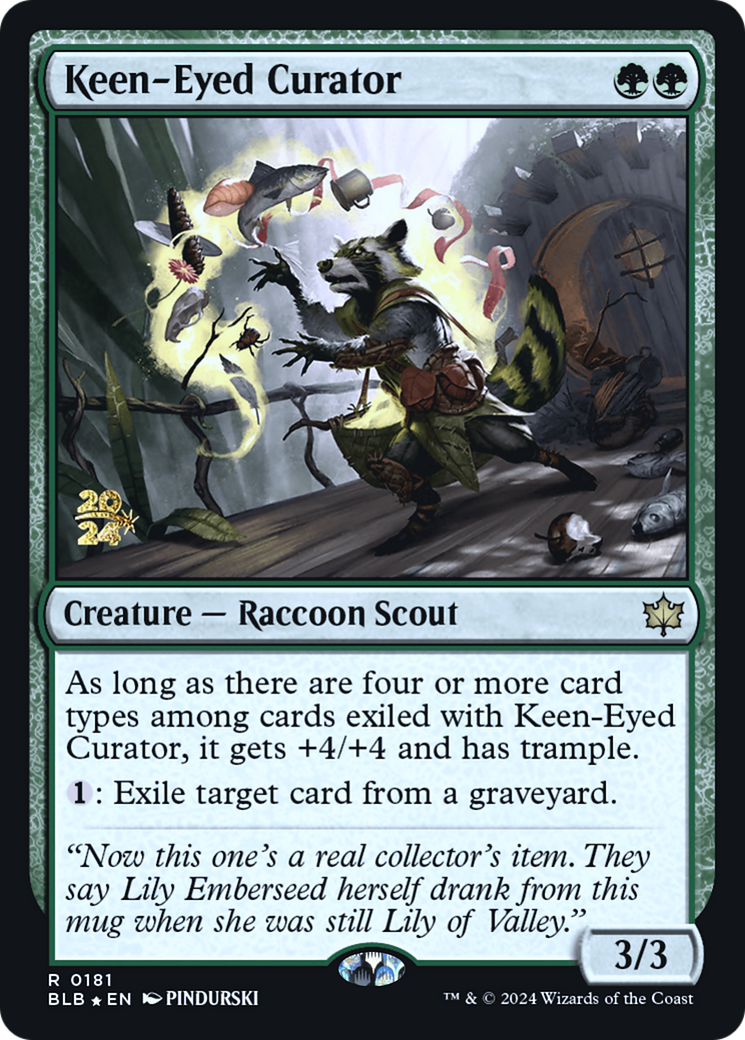 Keen-Eyed Curator (PRE-181S) - Bloomburrow Promos Foil