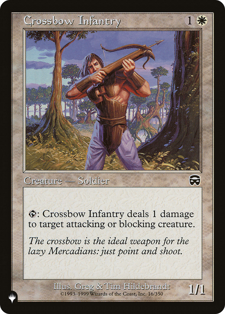 Crossbow Infantry (LIST-MMQ-16) - The List