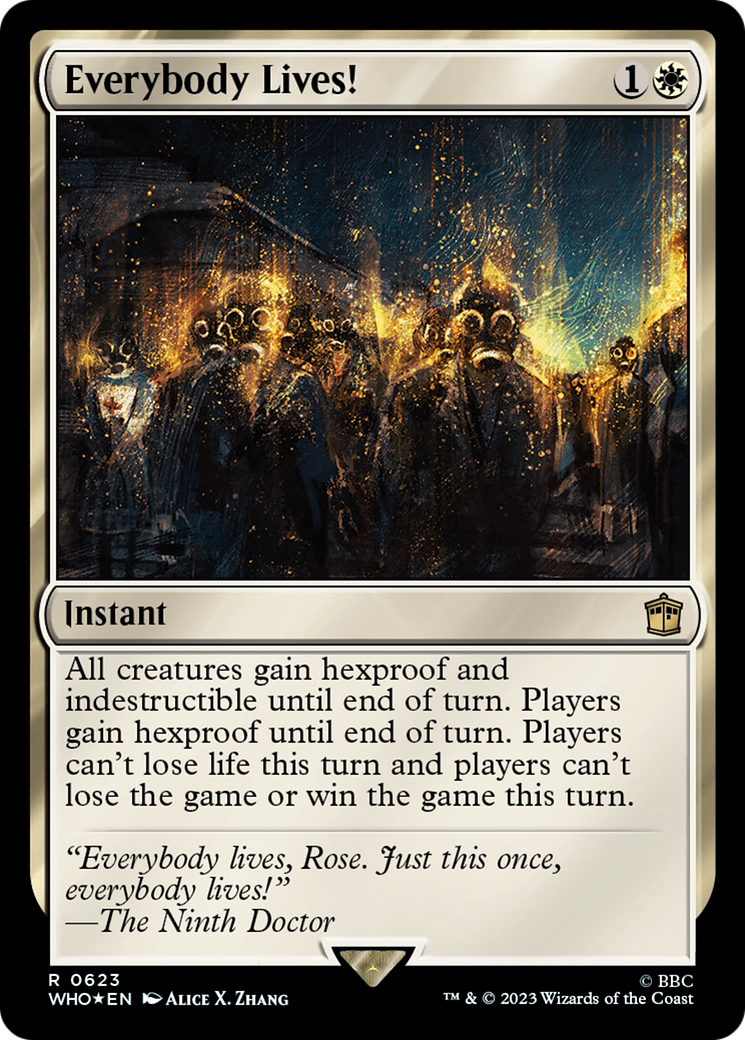 Everybody Lives! (Surge Foil) (WHO-623) - Doctor Who Foil