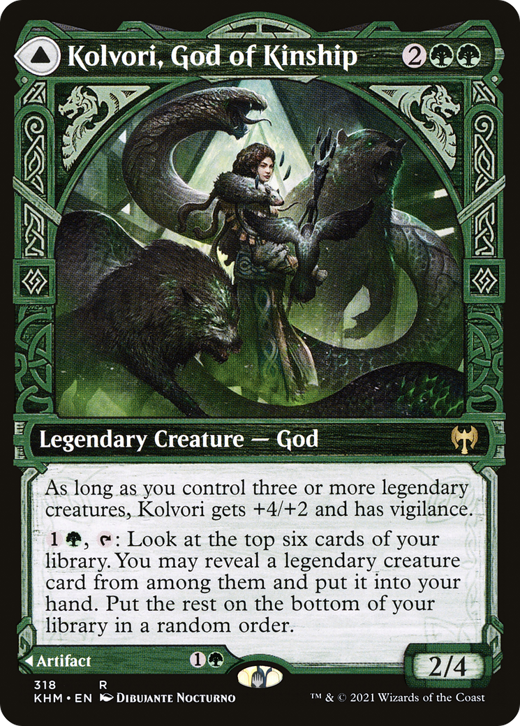 Kolvori, God of Kinship (Showcase) (KHM-318) - Kaldheim: (Showcase)