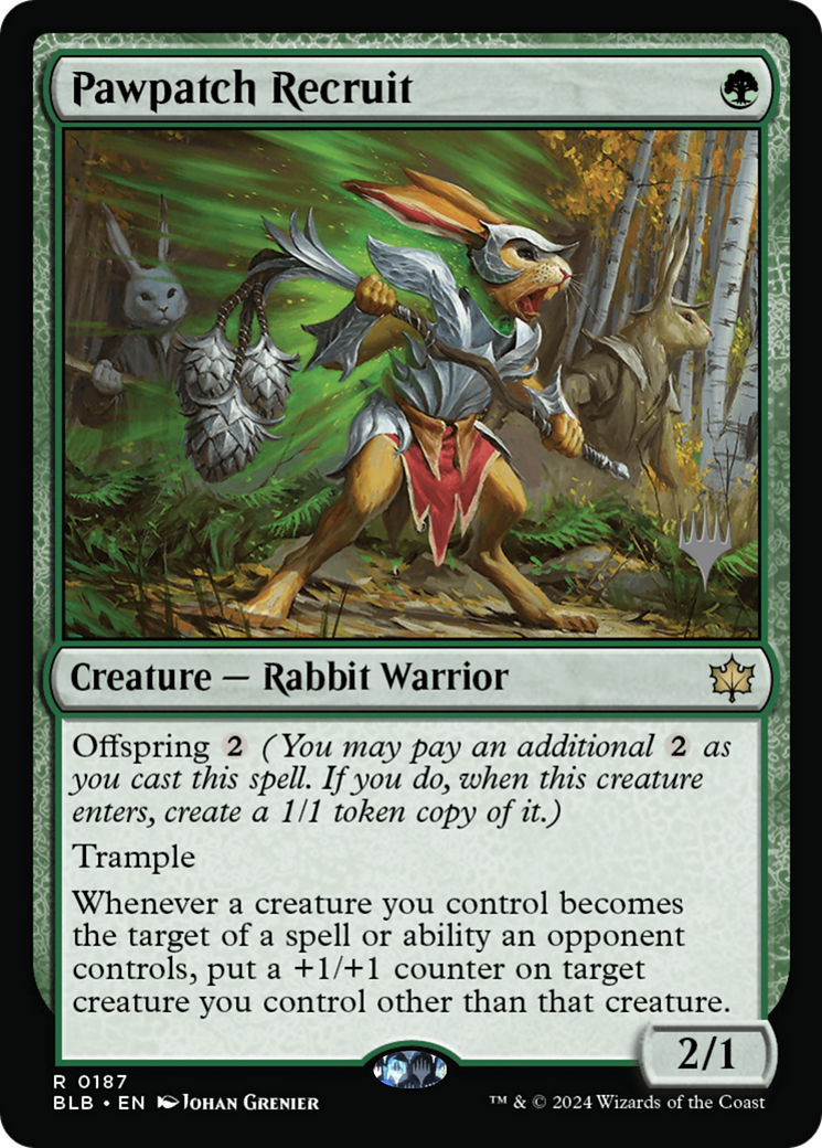 Pawpatch Recruit (PPBLB-187P) - Bloomburrow Promos Foil