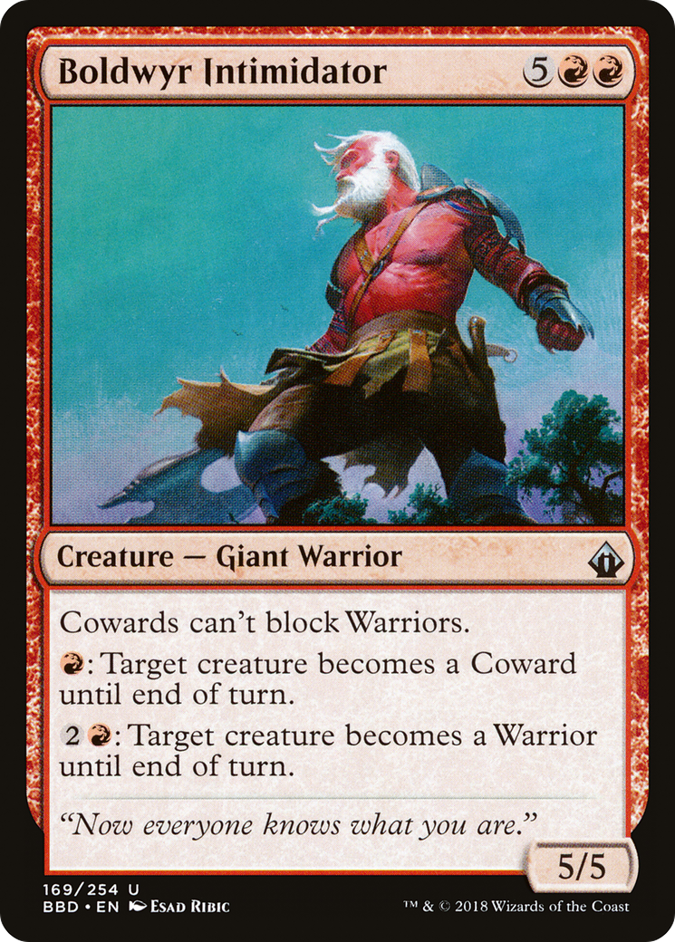 Boldwyr Intimidator (BBD-169) - Battlebond Foil