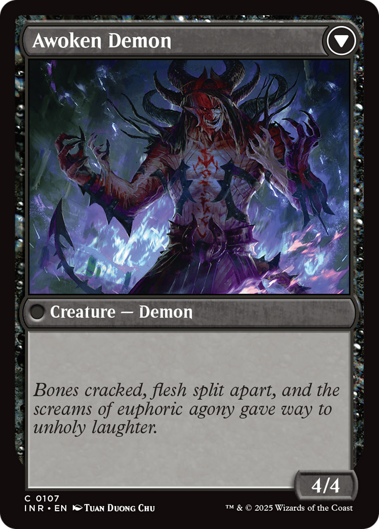 Ecstatic Awakener // Awoken Demon (INR-107) - Innistrad Remastered Foil