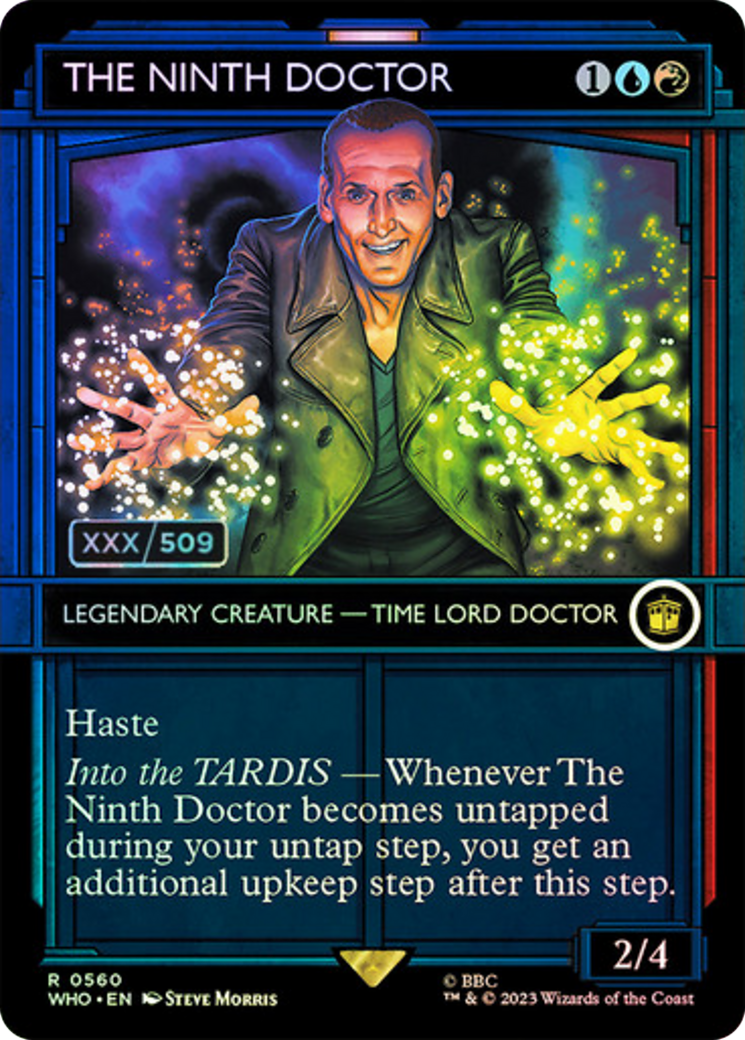 The Ninth Doctor (Serial Numbered) (WHO-560Z) - Doctor Who: (Showcase) (Borderless) Foil