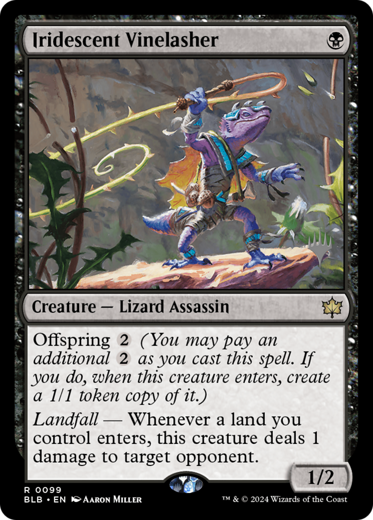 Iridescent Vinelasher (PPBLB-99P) - Bloomburrow Promos