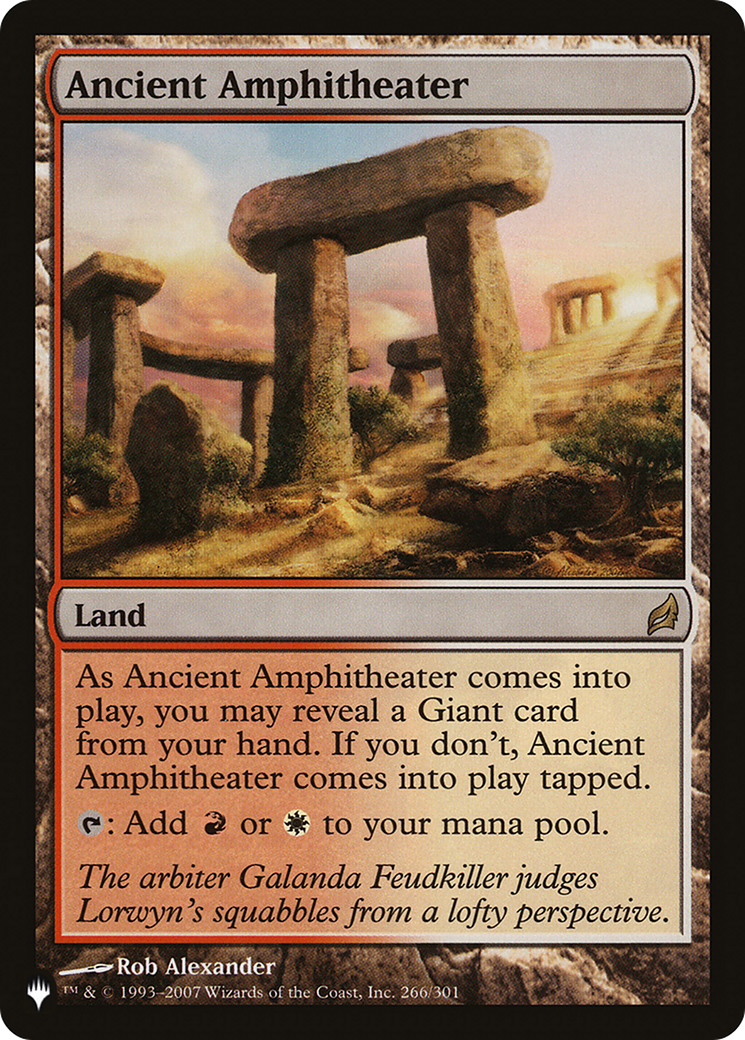 Ancient Amphitheater (LIST-LRW-266) - The List