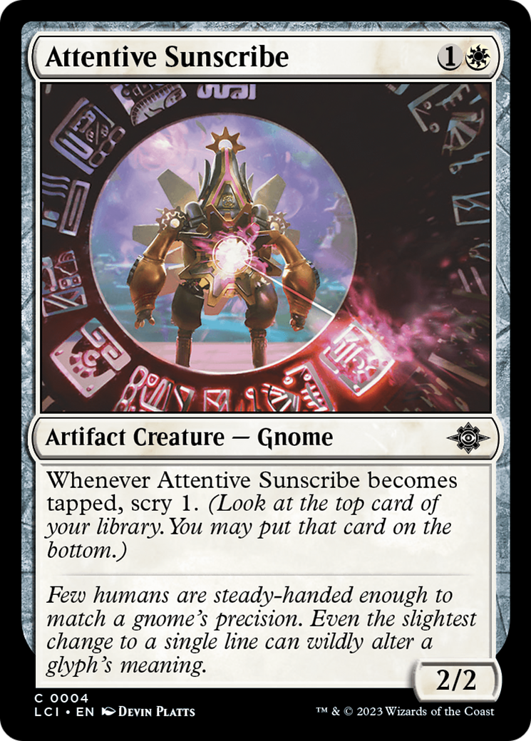 Attentive Sunscribe (LCI-004) - The Lost Caverns of Ixalan