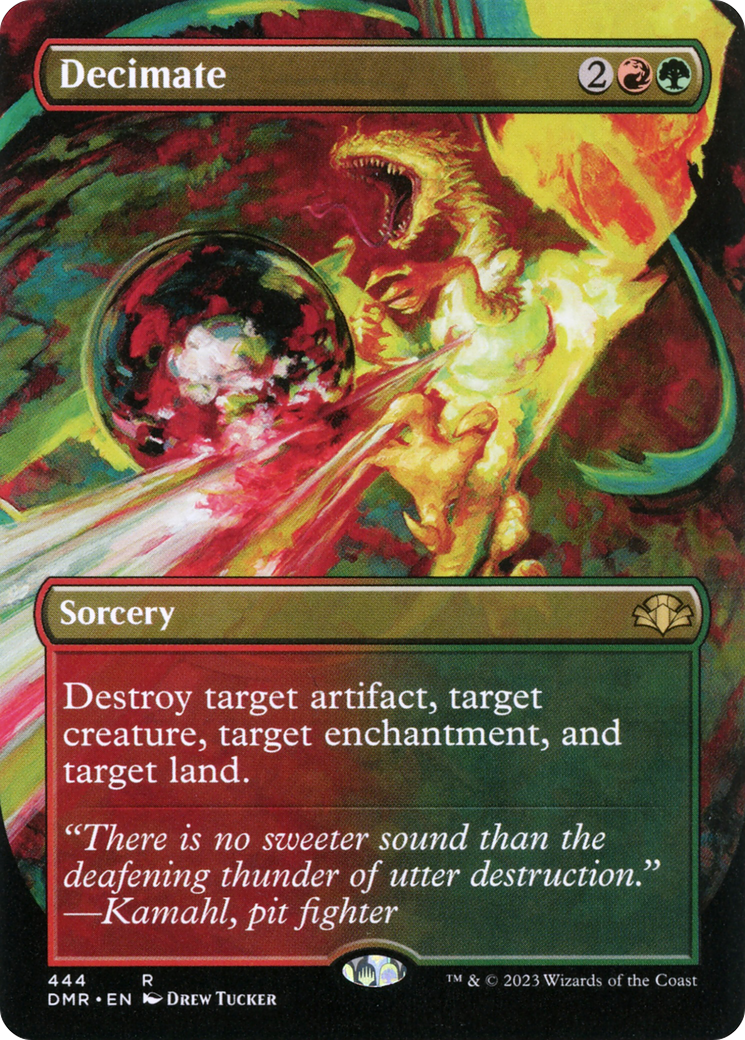 Decimate (Borderless) (DMR-444) - Dominaria Remastered (Borderless)