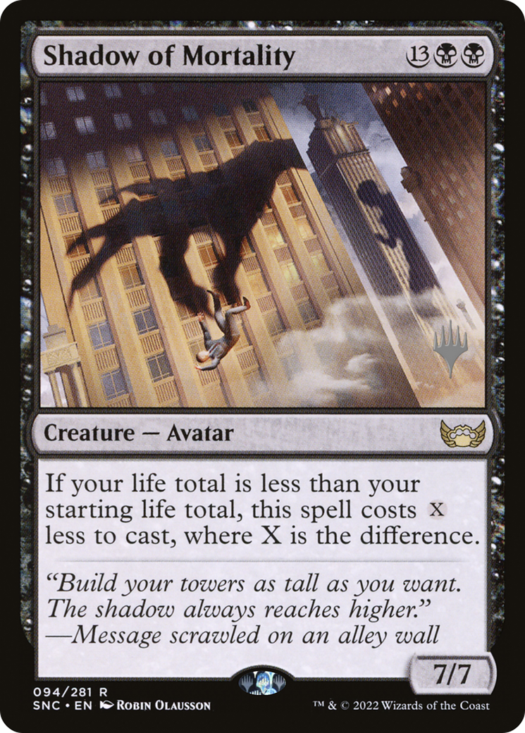 Shadow of Mortality (PPSNC-94P) - Streets of New Capenna Promos Foil