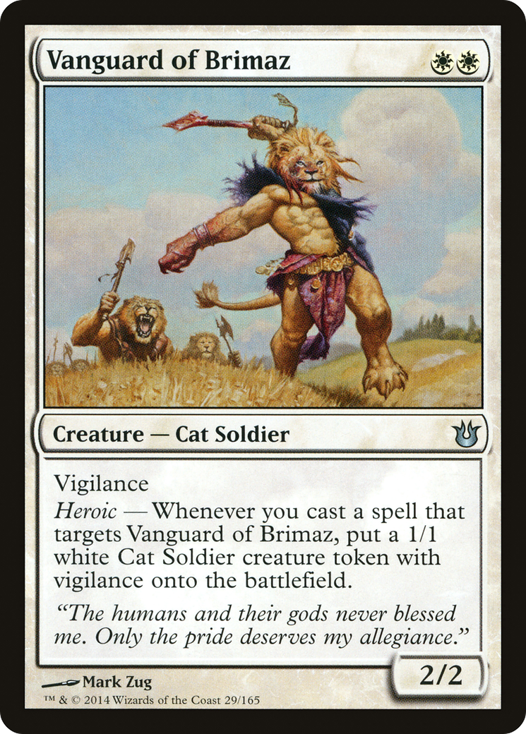 Vanguard of Brimaz (BNG-029) - Born of the Gods Foil
