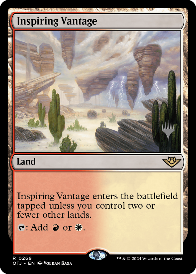 Inspiring Vantage (PPOTJ-269P) - Outlaws of Thunder Junction Promos Foil