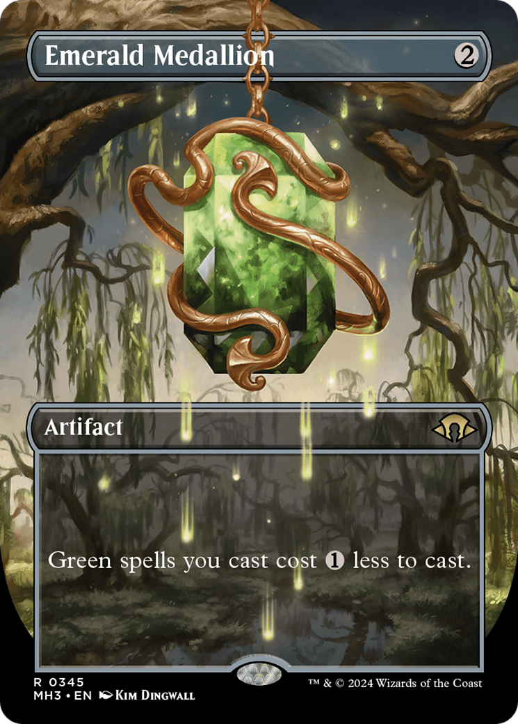 Emerald Medallion (Borderless) (MH3-345) - Modern Horizons 3 (Borderless) Foil