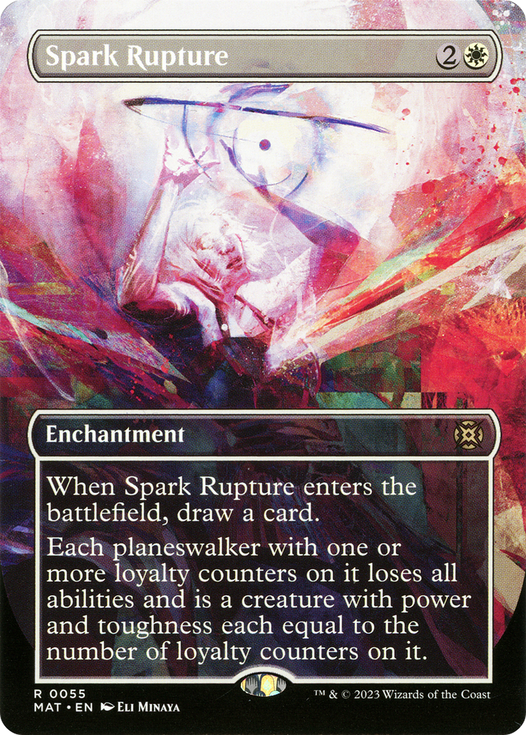 Spark Rupture (Borderless) (MAT-055) - March of the Machine: The Aftermath: (Showcase) (Borderless) Foil
