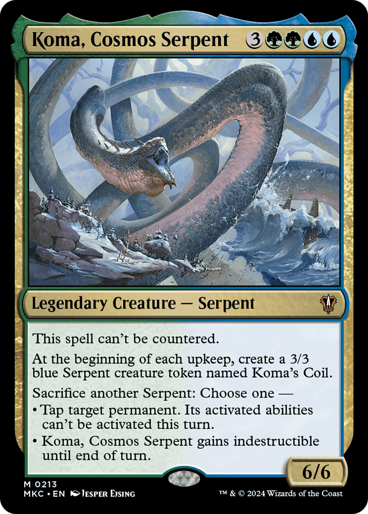 Koma, Cosmos Serpent (MKC-213) - Murders at Karlov Manor Commander