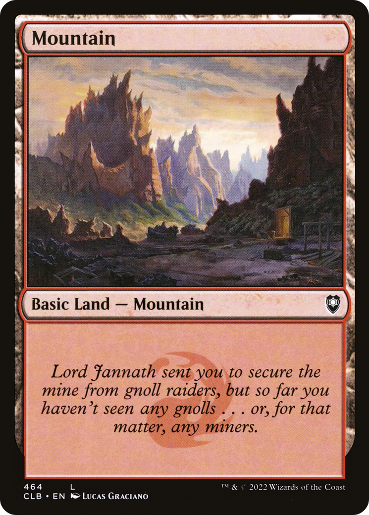Mountain (464) (CLB-464) - Commander Legends: Battle for Baldur's Gate