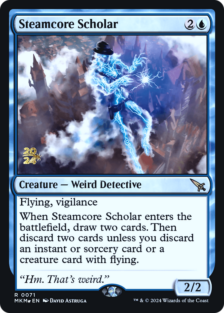 Steamcore Scholar (PRE-71S) - Murders at Karlov Manor Promos Foil