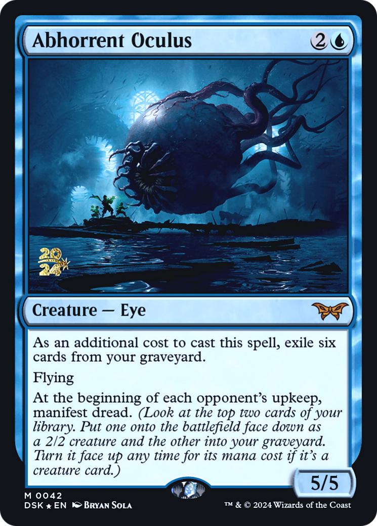Abhorrent Oculus (PRE-042) - Duskmourn: House of Horror Promos Foil