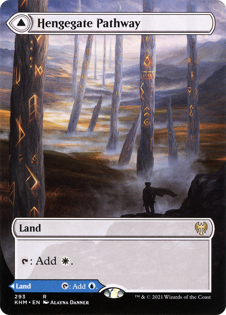 Hengegate Pathway (Borderless) (KHM-293) - Kaldheim: (Showcase) (Borderless) Foil