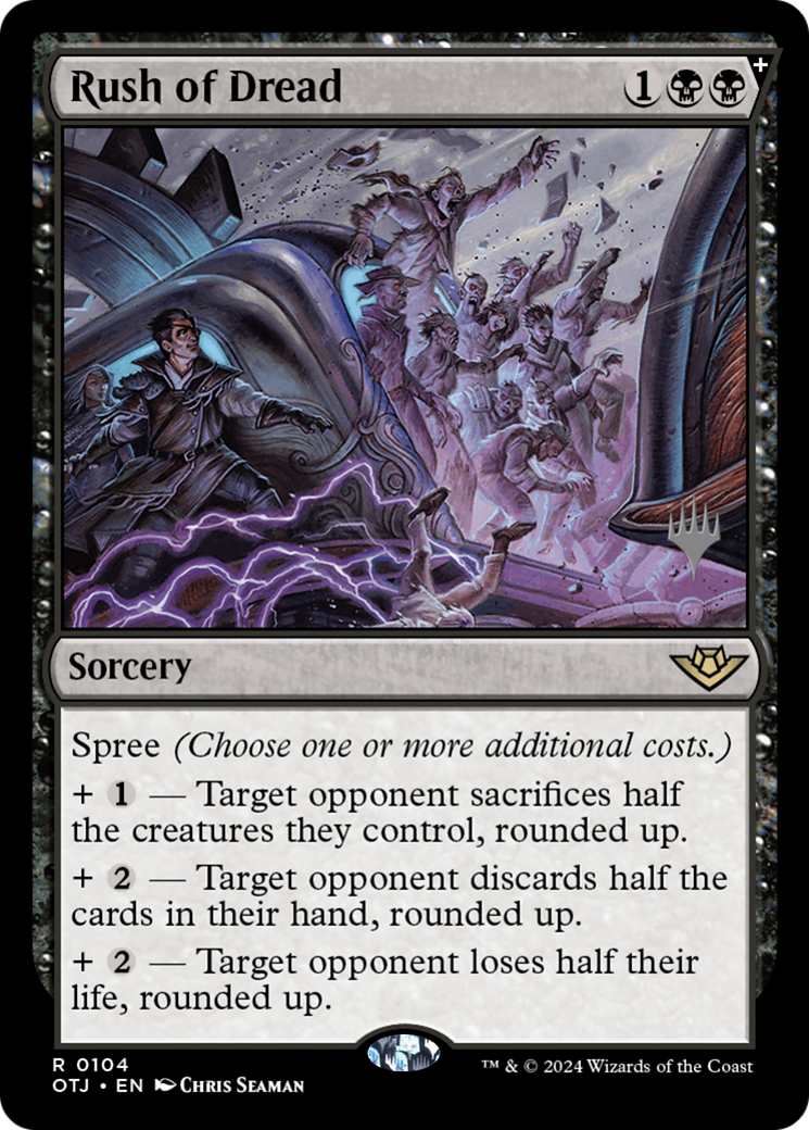 Rush of Dread (PPOTJ-104P) - Outlaws of Thunder Junction Promos Foil