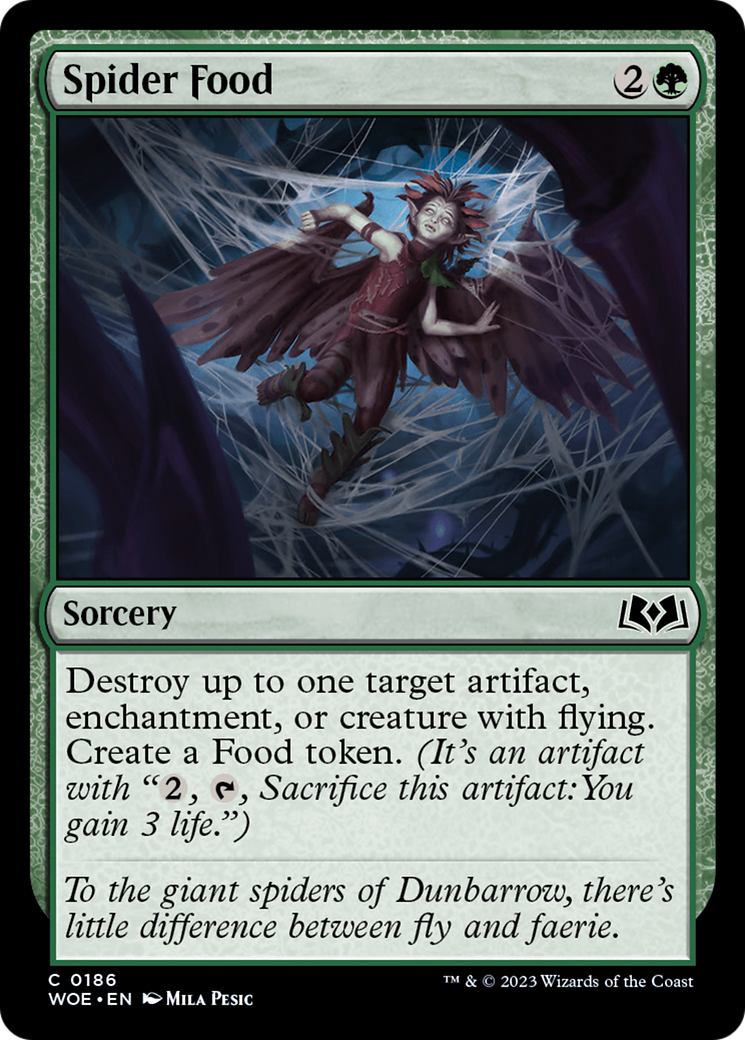 Spider Food (WOE-186) - Wilds of Eldraine Foil