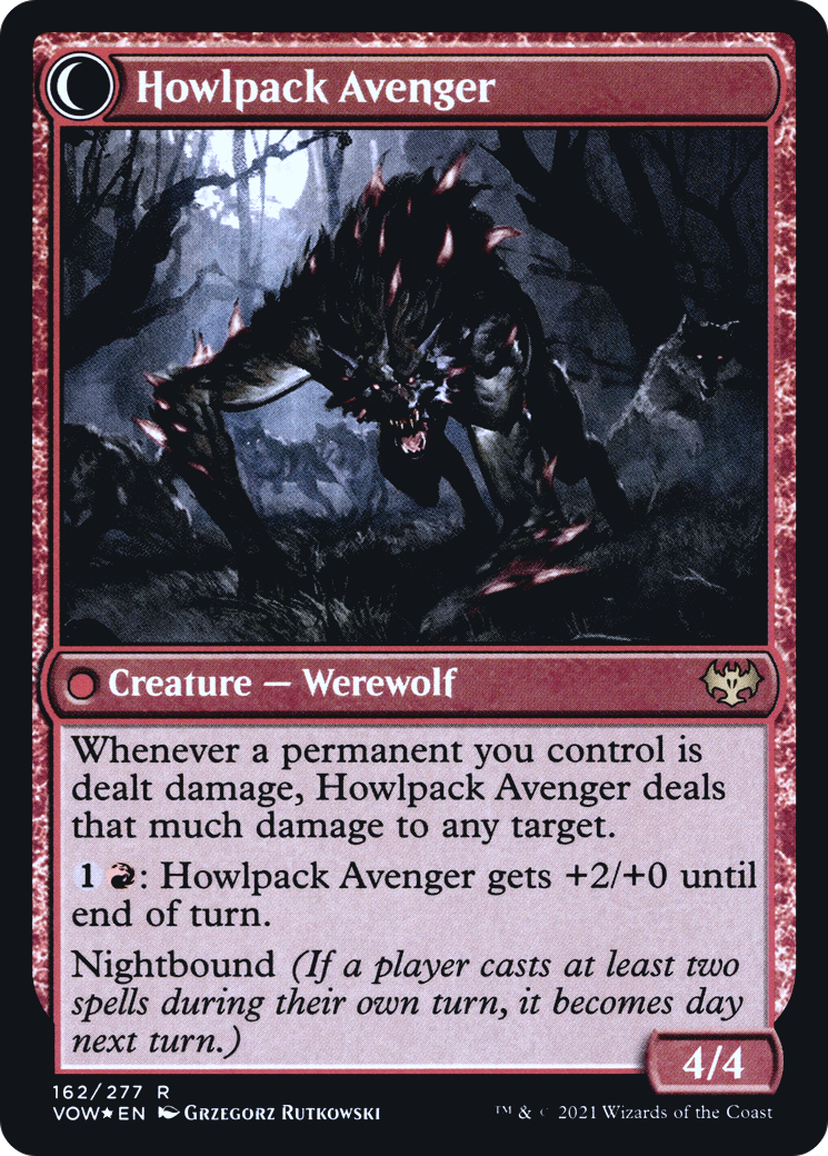 Ill-Tempered Loner (PRE-162S) - Innistrad: Crimson Vow Promos: (Double Faced Transform) Foil
