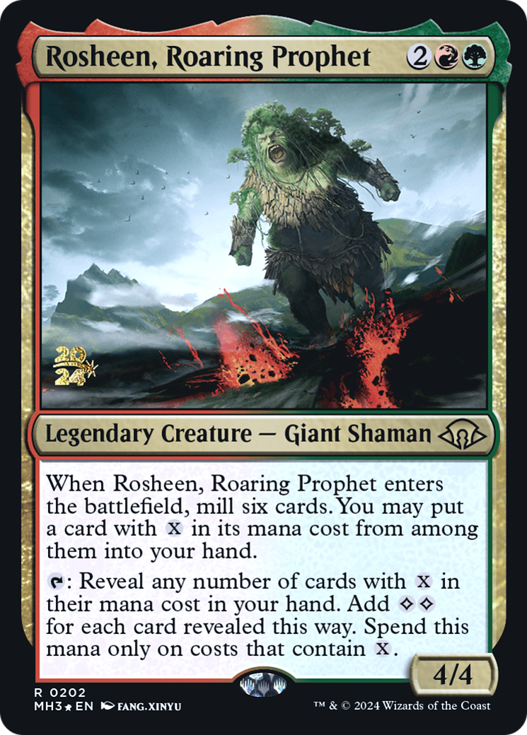 Rosheen, Roaring Prophet (PRE-202S) - Modern Horizons 3 Promos Foil