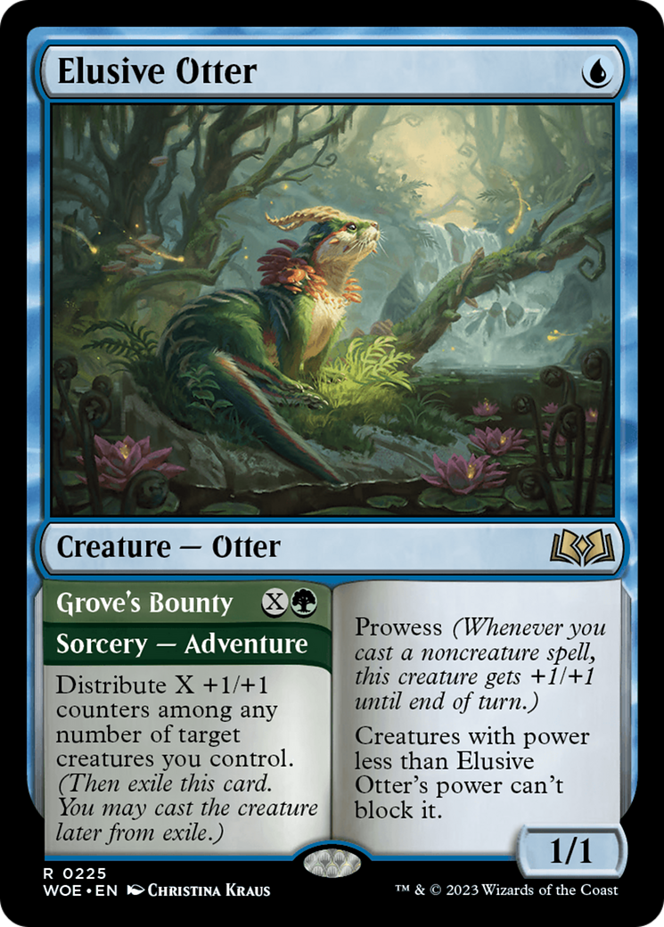 Elusive Otter (WOE-225) - Wilds of Eldraine