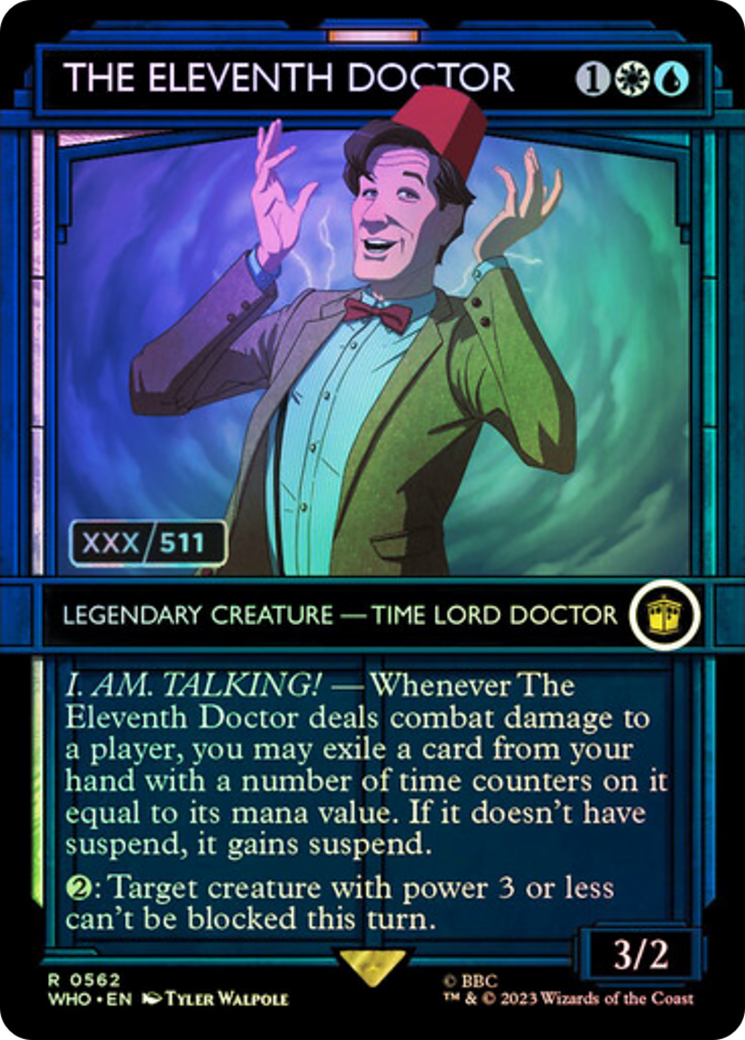 The Eleventh Doctor (Serial Numbered) (WHO-562Z) - Doctor Who: (Showcase) (Borderless) Foil
