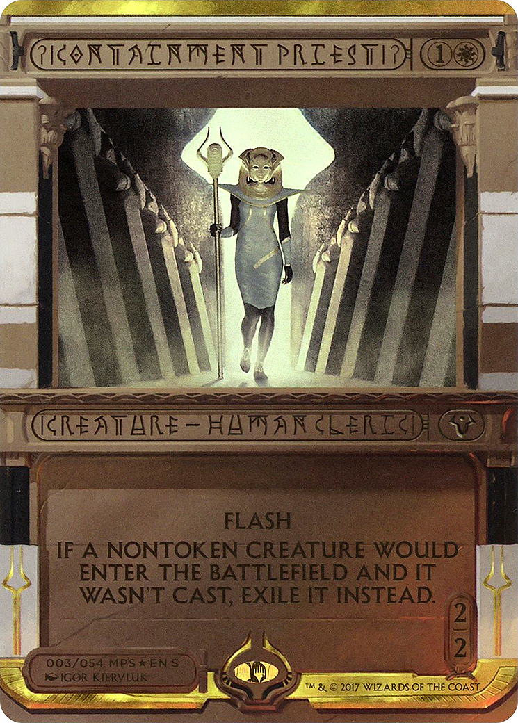 Containment Priest (MPS2-003) - Amonkhet Invocations (Borderless) Foil