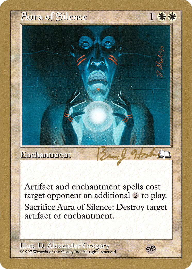 Aura of Silence - 1998 Brian Hacker (WTH) (SB) (WCD-BH7BSB) - World Championship Decks 1998
