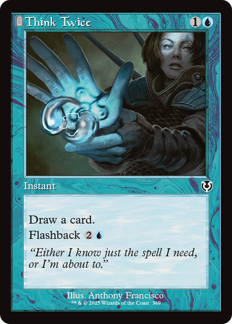 Think Twice (INR-369) - Innistrad Remastered: (tombstone) Foil