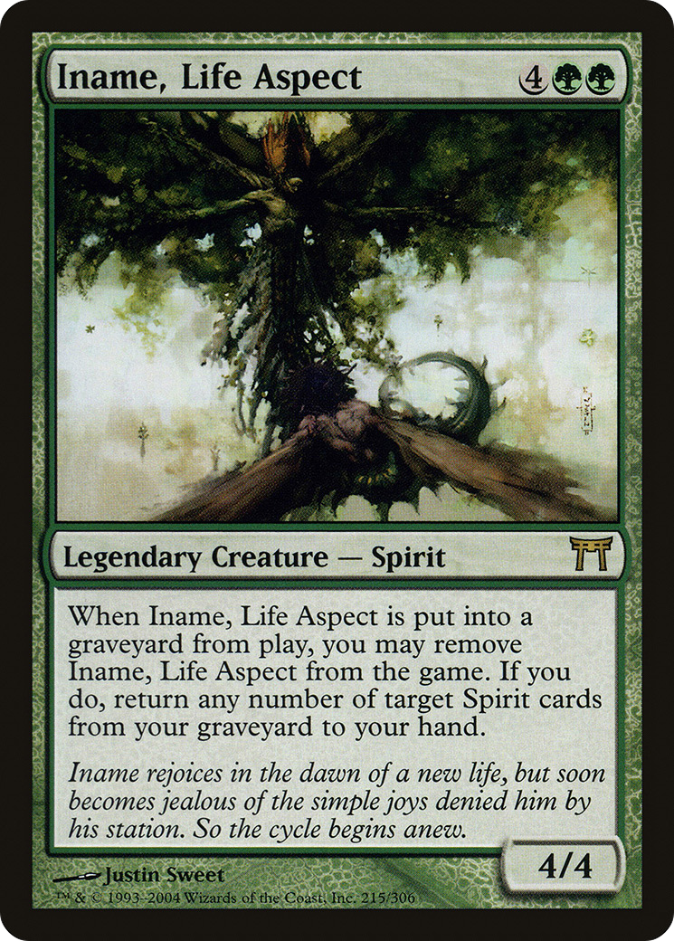 Iname, Life Aspect (CHK-215) - Champions of Kamigawa Foil